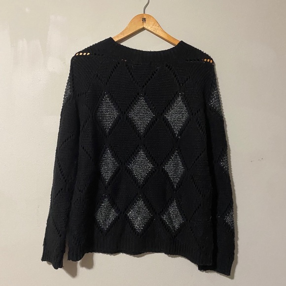 Olive and Oak Diamond Pattern Knit Sweater size L - Picture 2 of 5